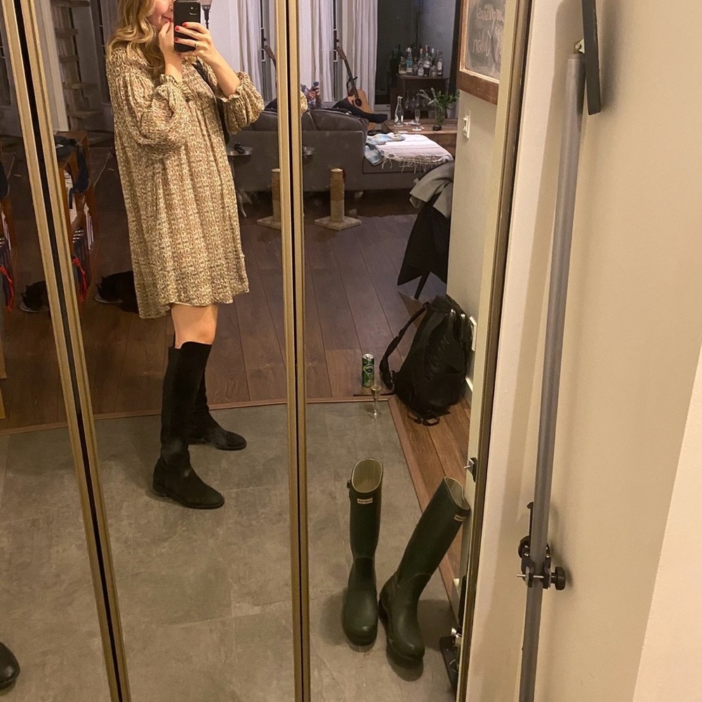 Isabel Marant Patterned Long Sleeve Silk Dress - Picture 5 of 6